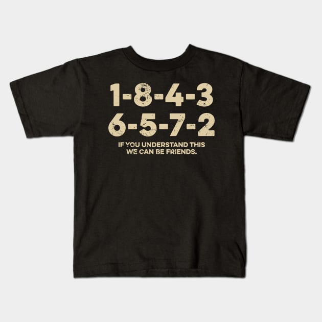 1-8-4-3-6-5-7-2 - Funny Firing Order Kids T-Shirt by Yusa The Faith